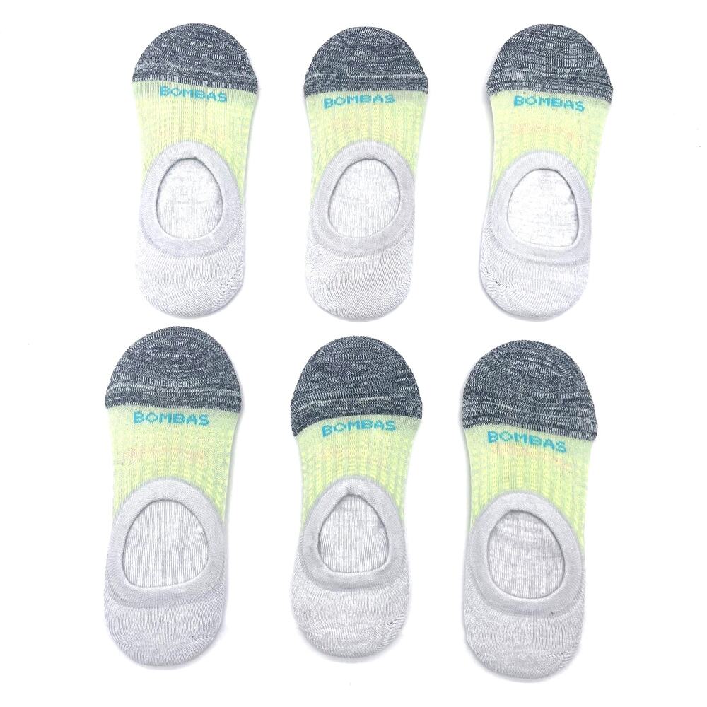 6 Pairs Women Men's BOMBAS No-show socks Size Large
